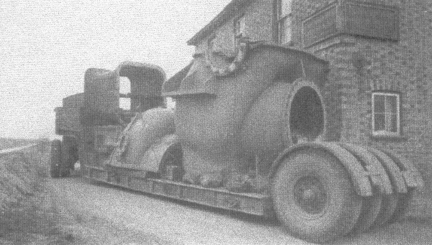 part of pump on trailer